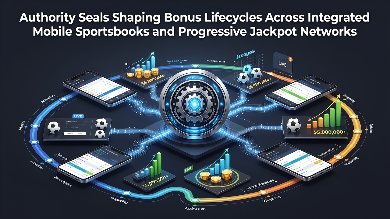 Autoriteitszegels en mobiele bonusintegratie in sportbooks met progressieve jackpots