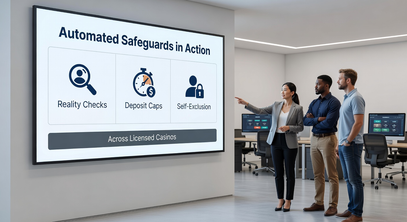 Schermafbeelding van een zelfuitsluitingsinterface op een gelicenseerd casino-platform, met opties voor tijdelijke en permanente blokkades