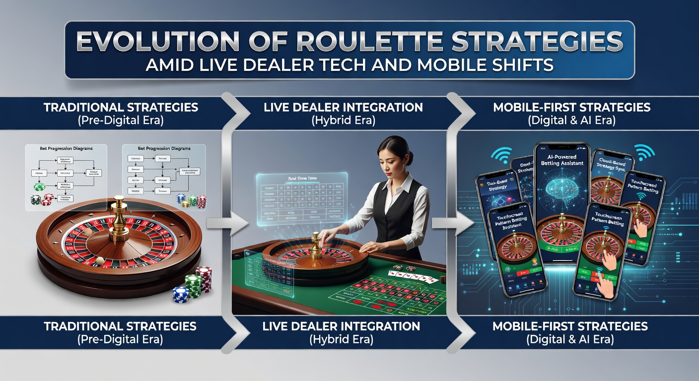 Mobiele spelers plaatsen inzetten op roulette via een smartphone-app, met live stream op de achtergrond en grafieken van strategie-tracking