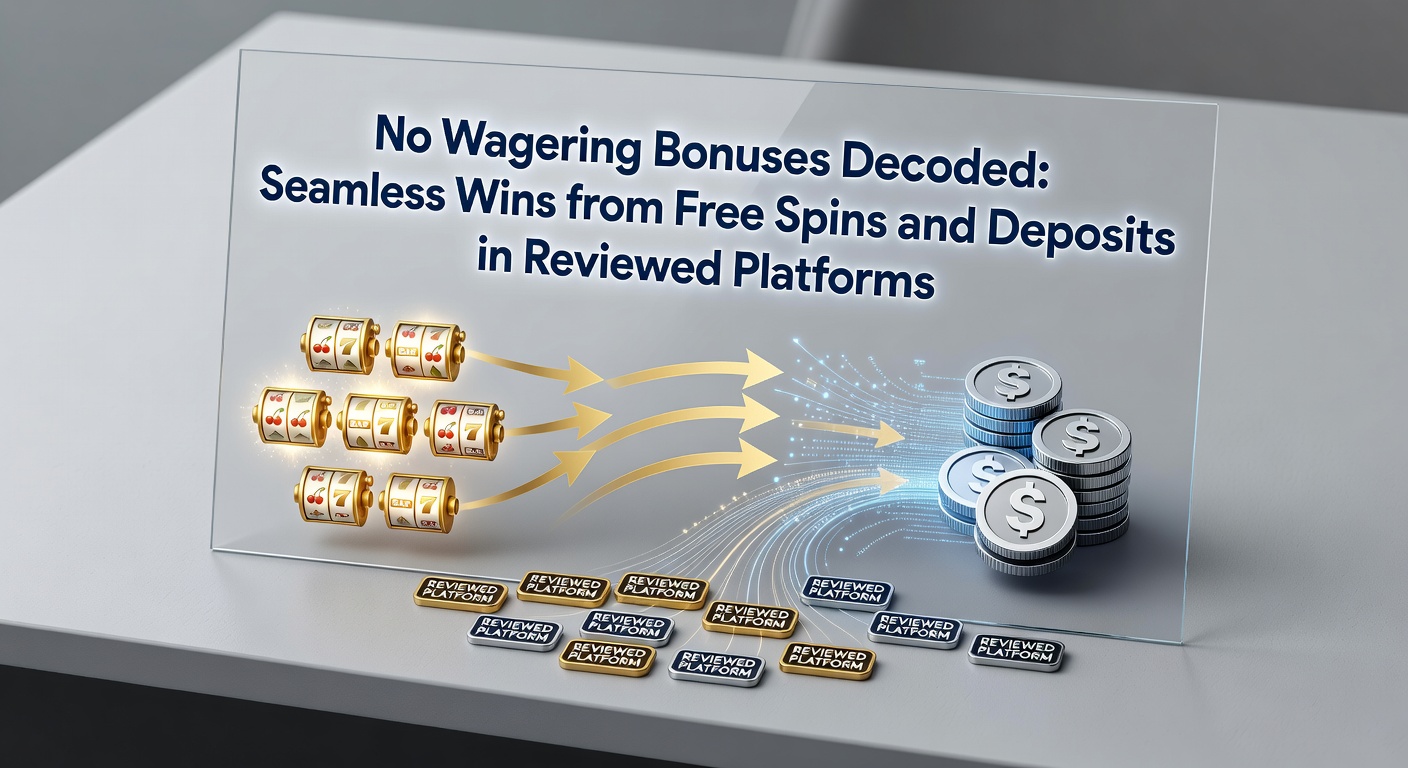 Schermafbeelding van een no wagering bonus promotie met free spins en stortingsmatches op een gelicenseerd casino platform