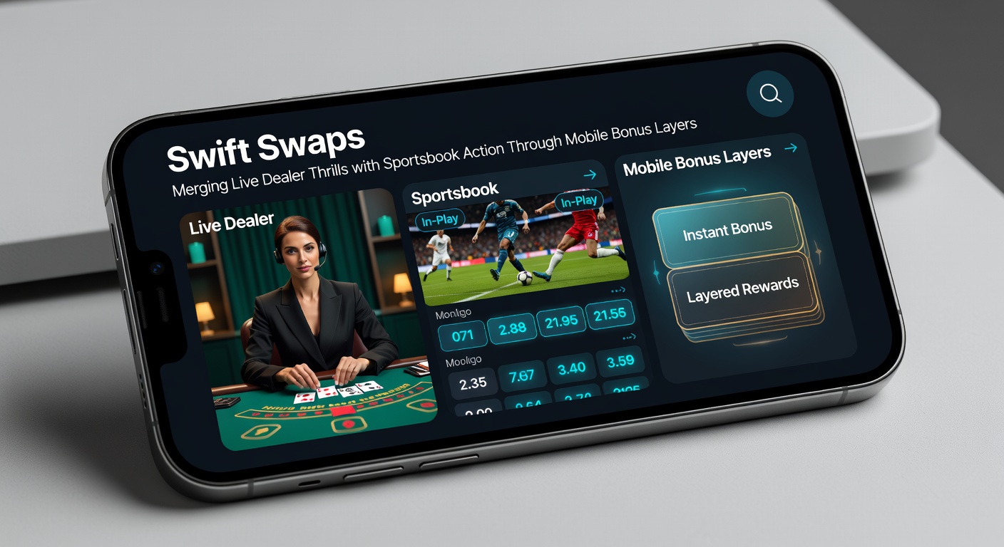 Grafiek met statistieken over Swift Swap gebruik, tonen pieken in live dealer en sportsbook overlap in 2026, met mobiele bonus impact
