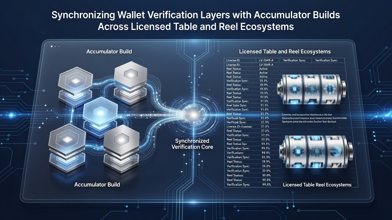 Illustratie van gesynchroniseerde verificatielagen en accumulator builds op gelicentieerde platforms