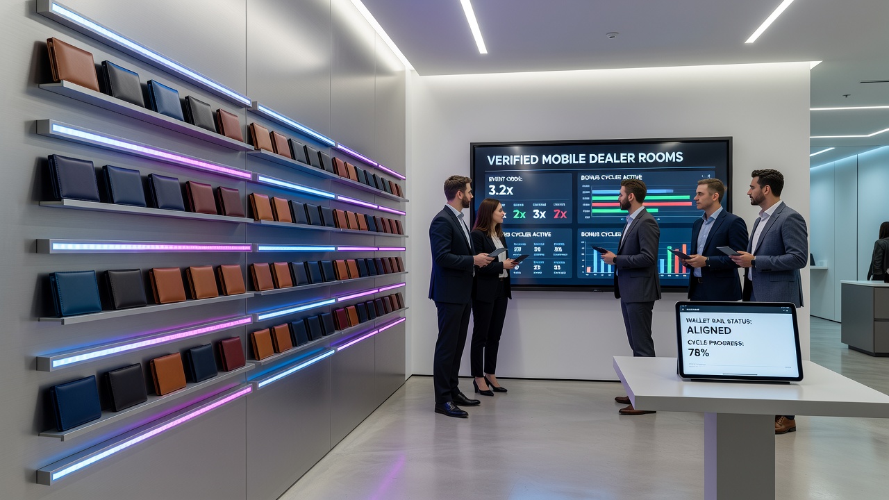 Mobiele dealer sessies met wallet gedreven bonus cycli en odds